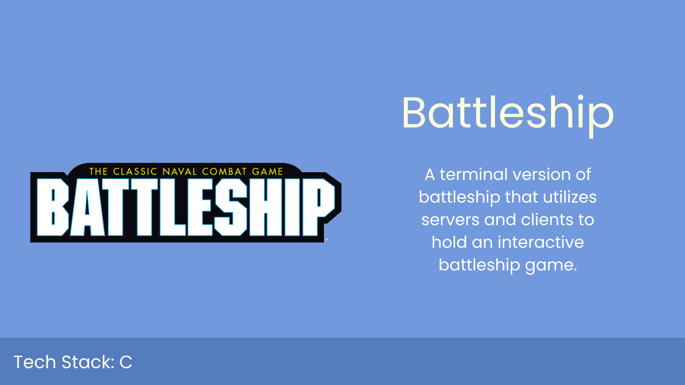 Battleship server project screenshot