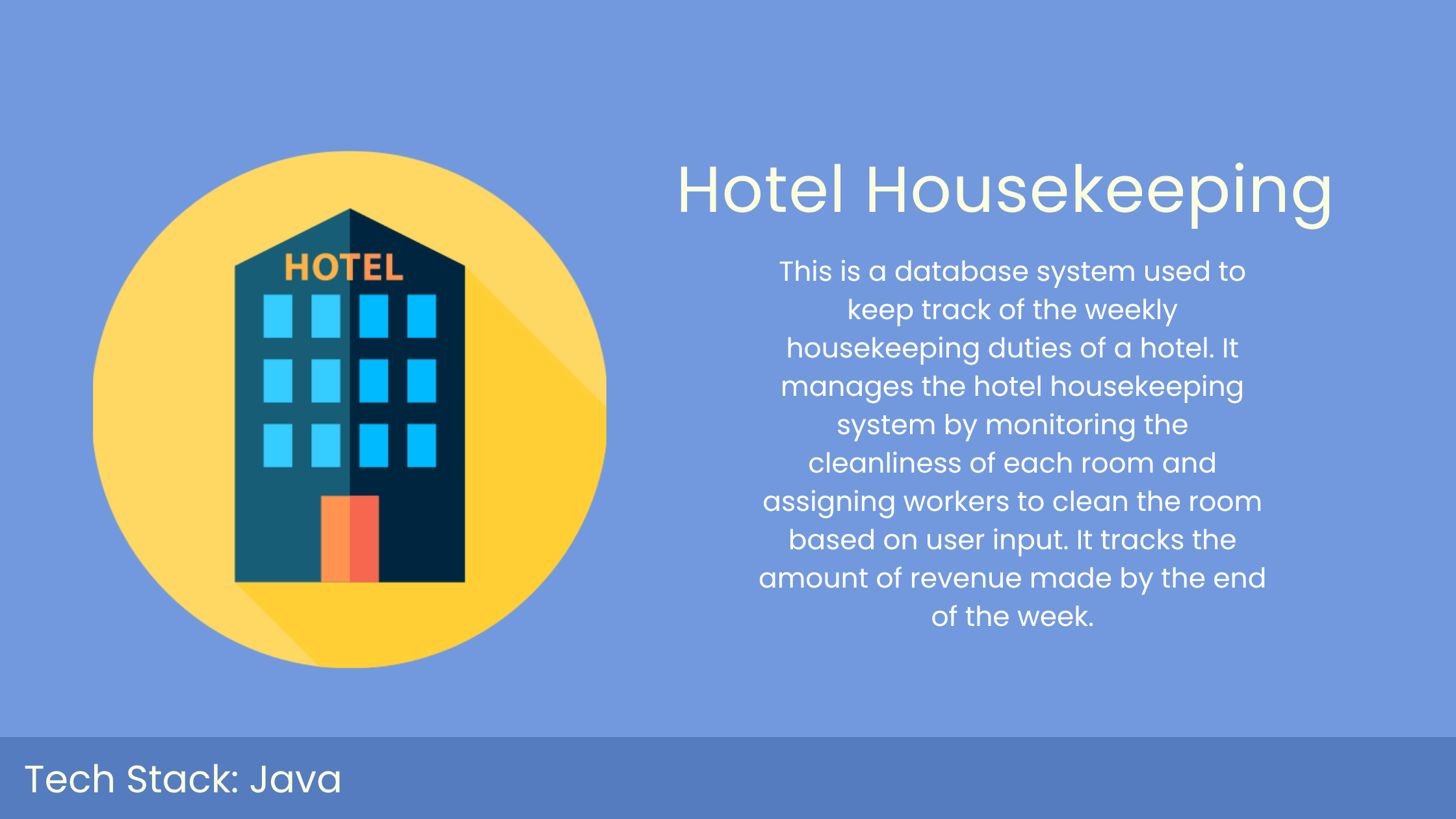 Hotel Housekeeping project screenshot